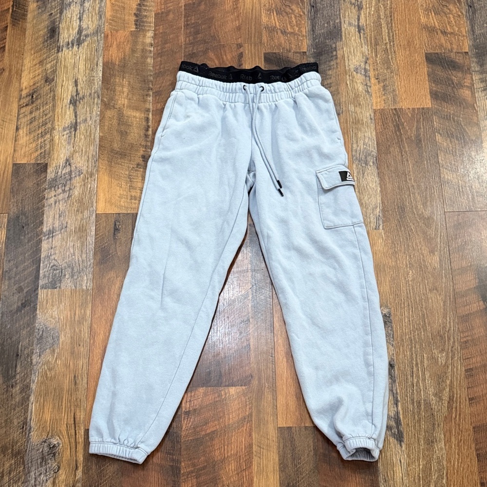 light blue Reebok Jogger Sweatpants with Pocket small